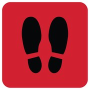 IDENTITY GROUP Footprints Only, Red, 15", 8498XR 8498XR